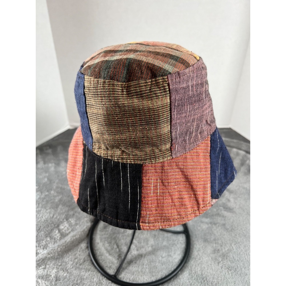 Vintage Patchwork Bucket Hat Retro Boho Cotton Festival Hippie Thailand - Picture 3 of 8